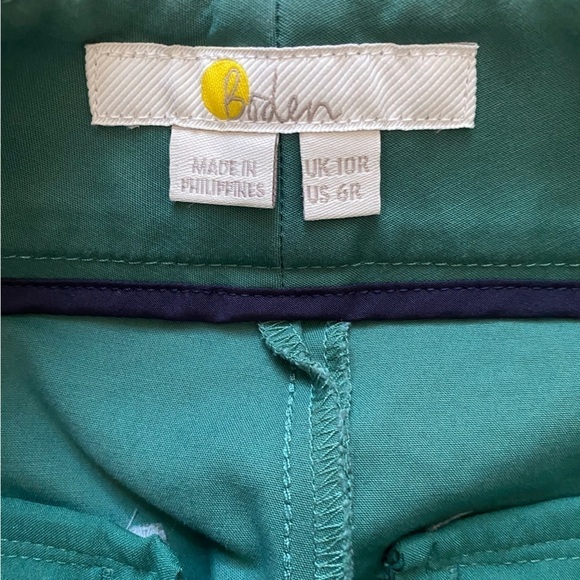 Boden Cuffed Sage Green Shatham High Waisted Career Trousers Slacks Pants - Picture 7 of 8